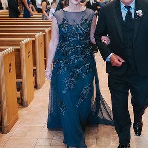 Mother of Bride Dress train high quality flattering beautiful detail couture